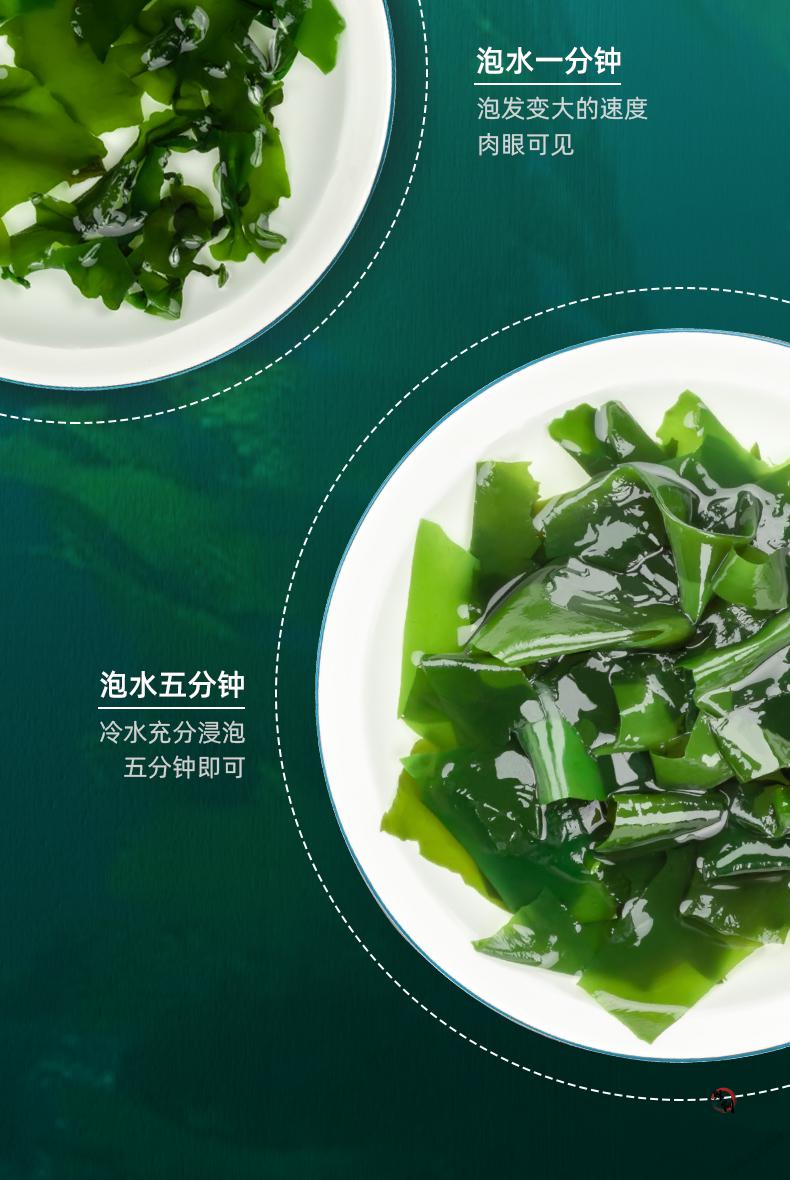 晨臻野洋裙带菜干货海带裙芽苗脂肪海藻菜 免切干裙带菜100g*1袋 100g