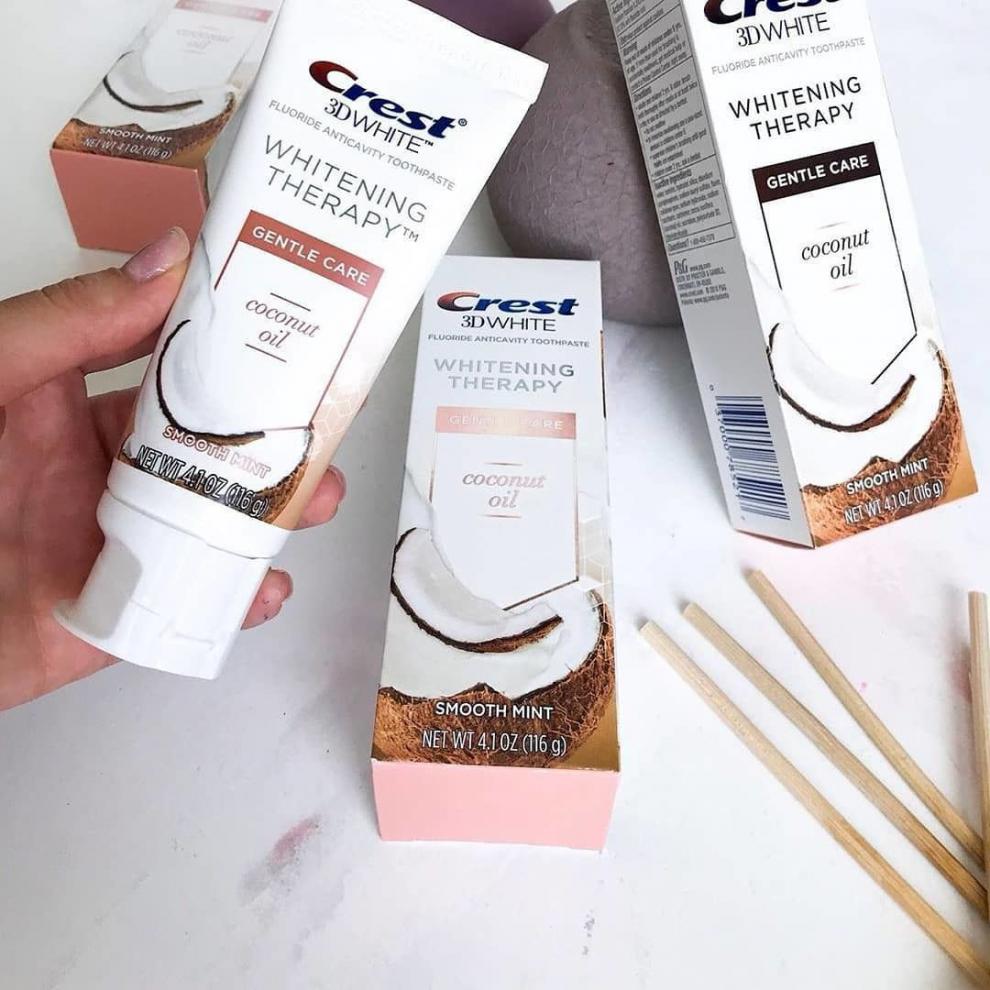 椰子油牙膏嫩白牙垢亮白牙齿口气清新牙贴去渍 佳洁士椰子油牙膏*3支