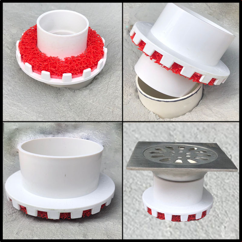 50 75pvc简二排下沉式卫生间二次排水暗地漏配件同层排水积水器 50pvc