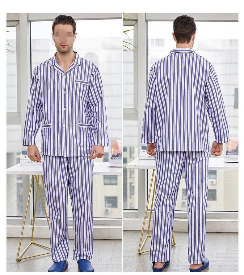 溥畔 精神病衣服 纯棉病号服病员男女睡衣道具服病人服分体套装洗手衣