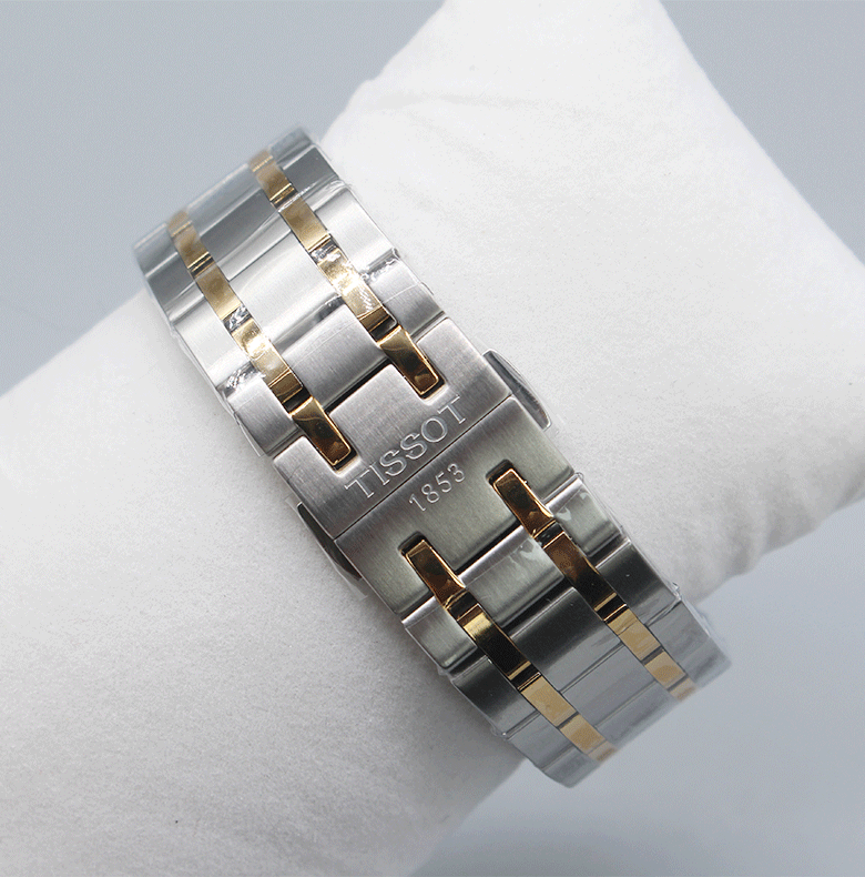 适配天梭手表带1853原装精钢1853杜鲁尔t099钢带原装男女t099407at099