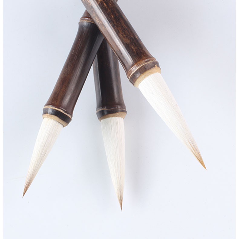 天然紫竹狼兼毫毛笔适合楷书兼毫小号一支中楷