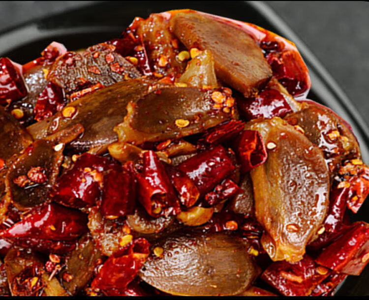 一品八方麻辣郡肝即食鸭肉零食香辣鸭肫小吃卤味鸭胗真空熟食 麻辣郡