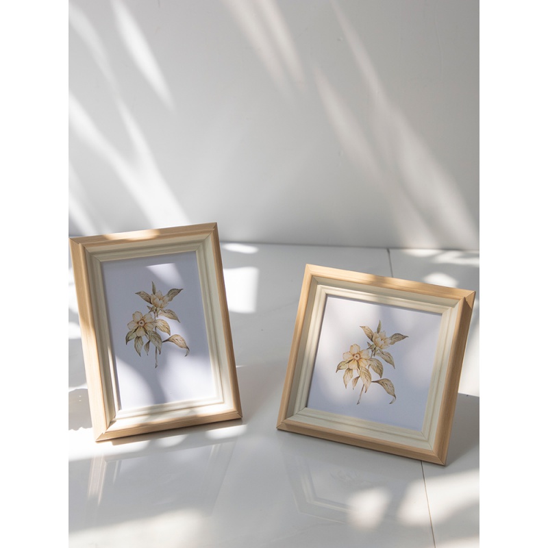 北欧简约相框摆台加冲洗照片定制6寸装饰摆桌客厅卧室相册框相架