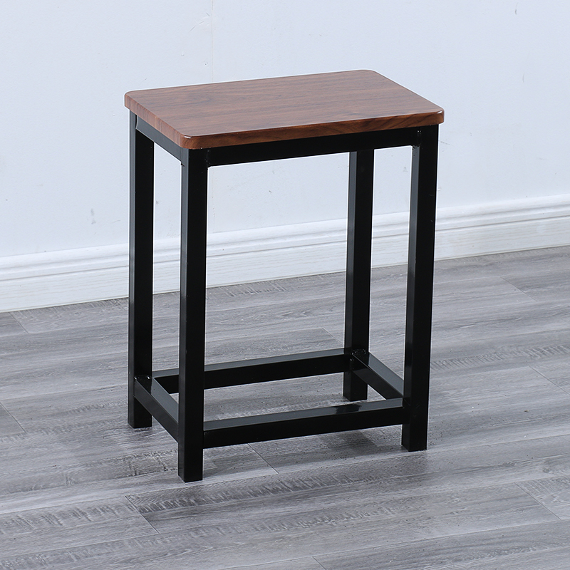 车间凳子工厂流水线操作凳工作凳钢木小方凳快餐铁凳子培训金属凳湖