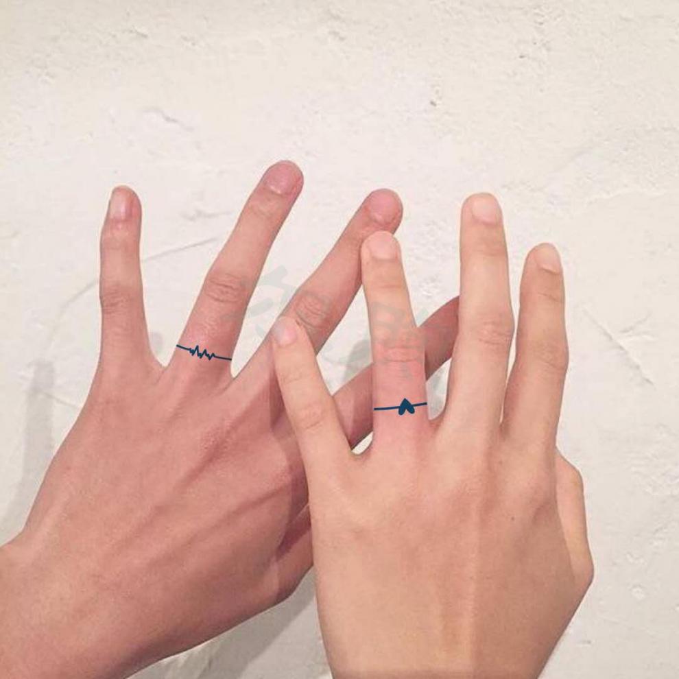 尔煦纹身贴洗不掉草本手指果汁贴防水女半小图案贴纸少女风不反光