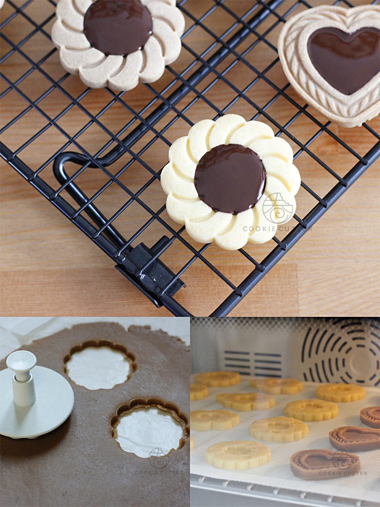 饼干模具日本cotta情人节夹心模立体按压foryou3件套日本现货