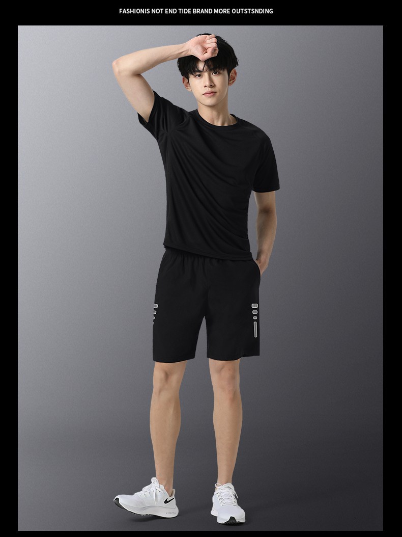 滕讯体育nba健身衣服男冰丝夏季运动服套装跑步装备短袖adidasnike