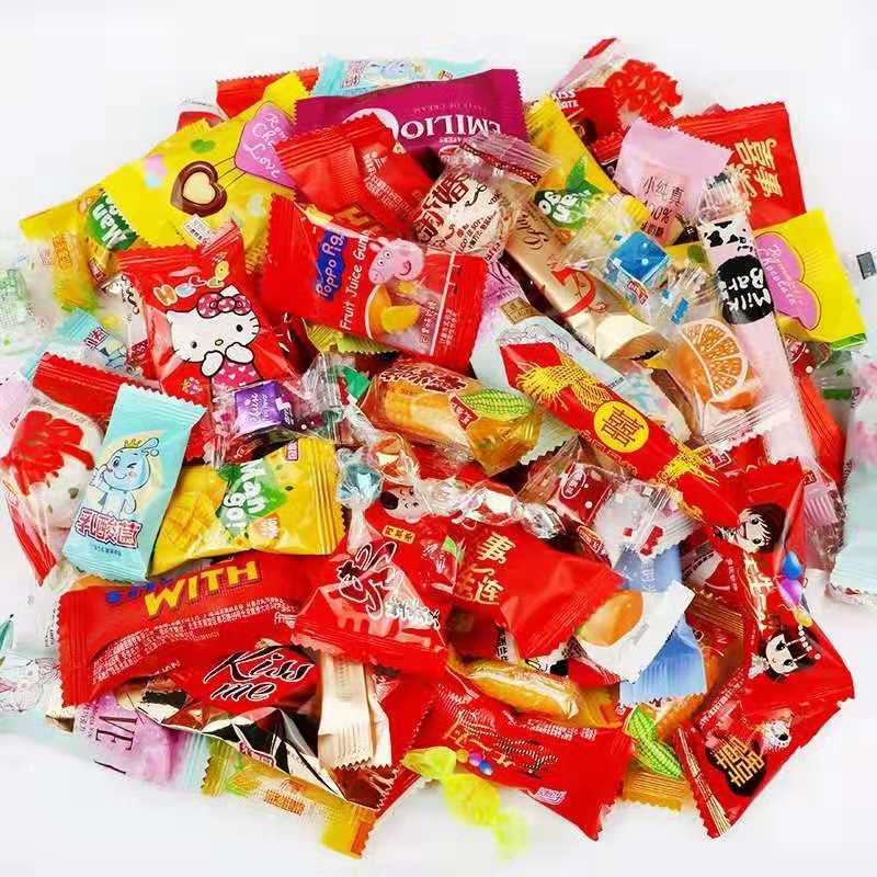 【京选】实惠装什锦糖杂拌糖混装喜糖婚庆糖果多口味混装什锦糖果100