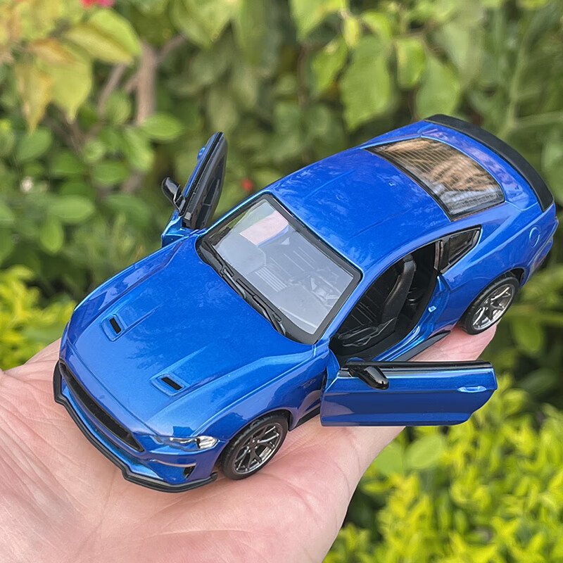 彩珀1:34福特野马gt合金车模美式肌肉车仿真汽车模型摆件男玩具车礼物