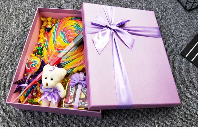 德芙巧克力棒棒糖大七彩棒棒糖500g心形创意情人节礼物 心形蓝莓味