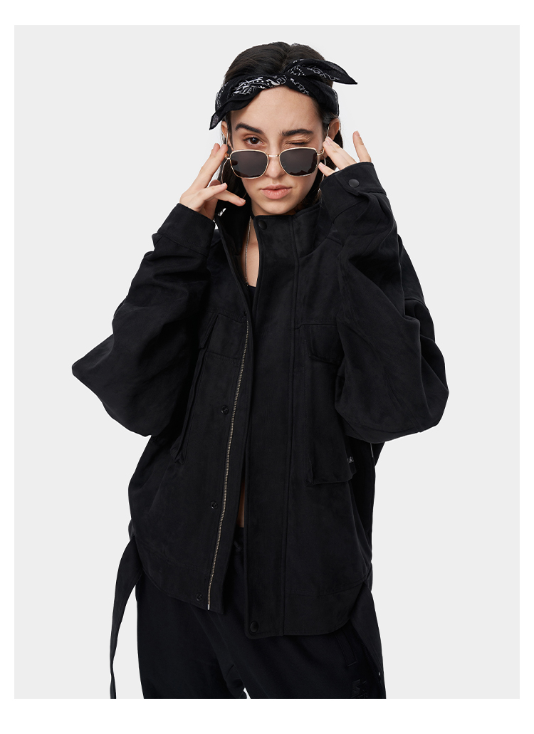 starter男女同款潮流短款时尚个性休闲梭织外套 黑色 xl【图片 价格