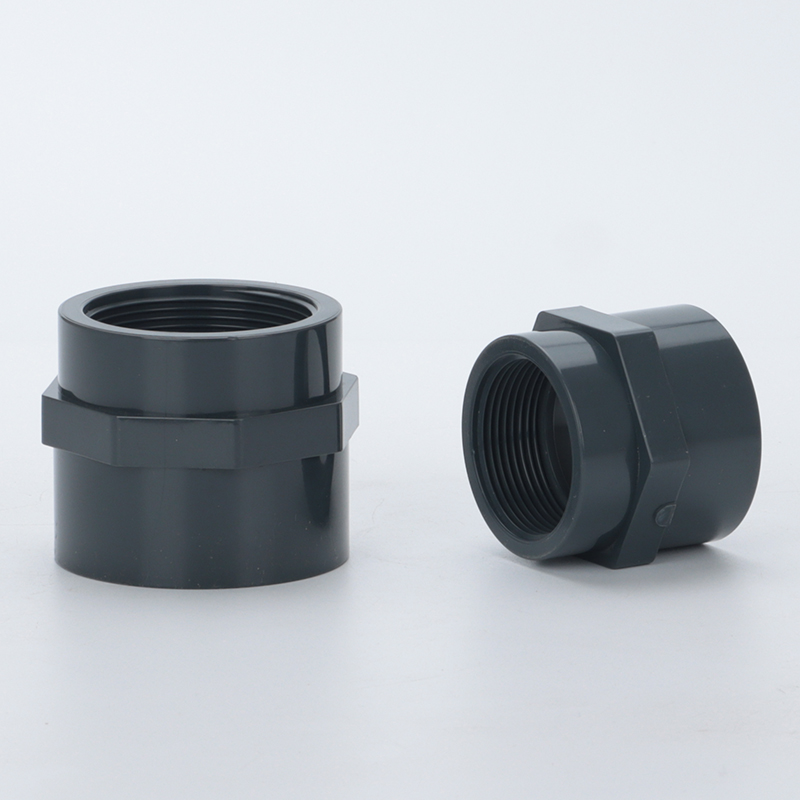 pvc内丝直接 upvc给水管化工管件内牙直接内螺纹直通丝扣接头pn16