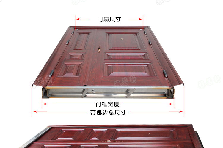 防盗门进户安全门钢质室内房间门入户外家用单门车库工程出租房门定制