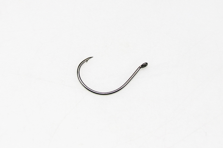 管付虾钩钓河虾钩青虾钩有倒刺带孔虾钩散装钩细丝钩钓虾专用鱼钩 虾