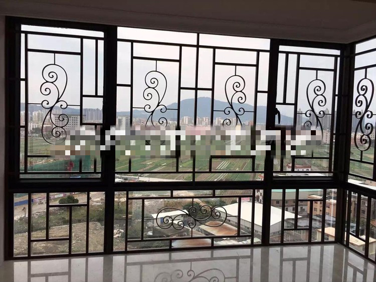 窗花防盗网焊接窗花铝合金防盗窗防蚊防盗304金钢网纱窗阳台防护栏