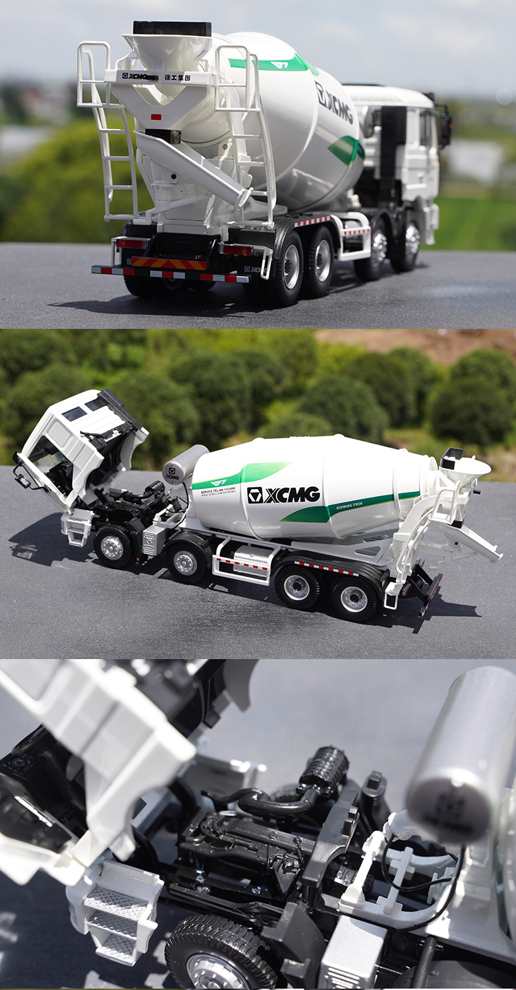 35原厂xcmg徐工施维英搅拌车汉风混凝土运输车合金卡车模型 徐工