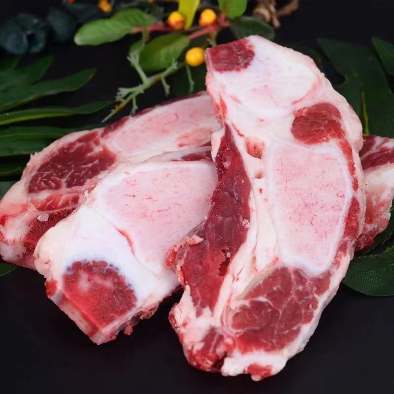 清真新鲜牛胸骨胸肋脆骨牛仔骨原切骨脆骨带肉纯牛排骨锦祥橙两斤牛