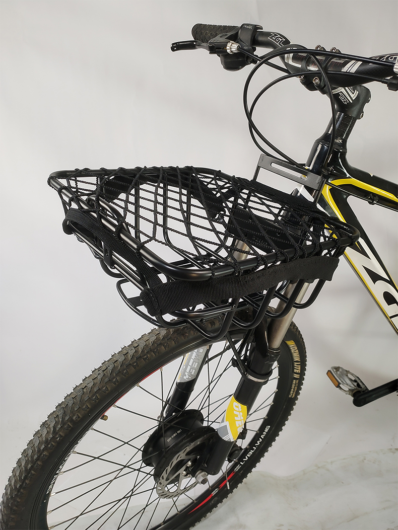 山地车前货架车筐自行车前叉载物架支架旅行车前托架骑行装备配件山地