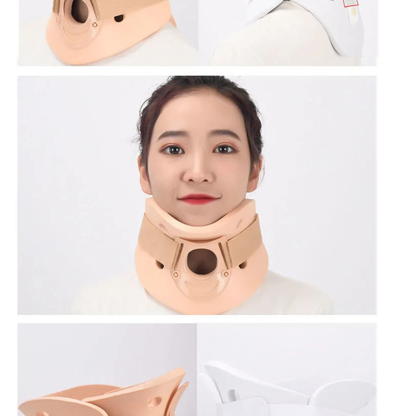 颈托医用颈托护颈颈部固定成人儿童颈托斜颈高分子颈托分体颈托 白色