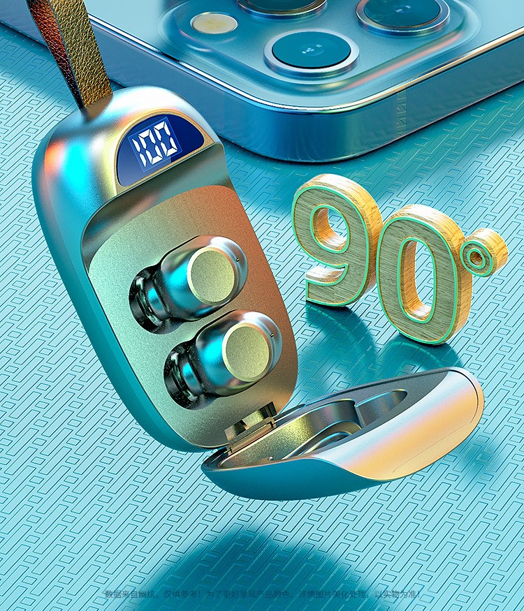 雷蛇幽炫真无线蓝牙耳机入耳式年新款高端主动降噪适用苹果华为 黄色