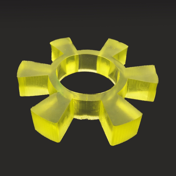 联轴器六角梅花缓冲垫t型橡胶聚氨酯弹性块电机水泵对轮胶圈牛筋 外径