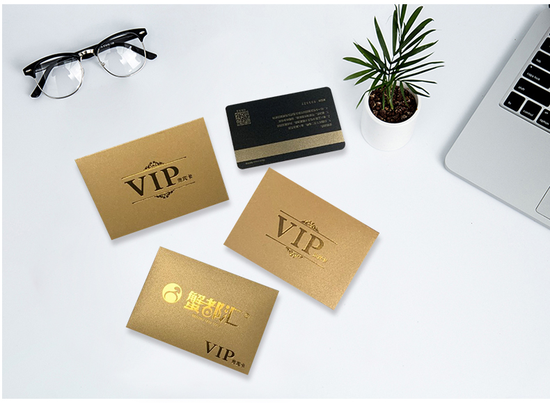 vip会员卡卡套装卡袋购物卡礼品卡信封大闸蟹卡卡套礼物卡烫金金色