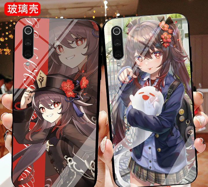 原神胡桃手机壳 周边适配苹果华为荣耀oppovivo小米红米玻璃壳软壳