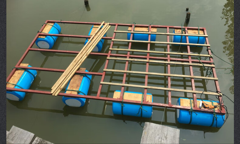 惠园逸景浮筒水上平台浮桶养殖养鱼浮箱泡沫浮筒浮体网箱钓鱼浮台浮漂
