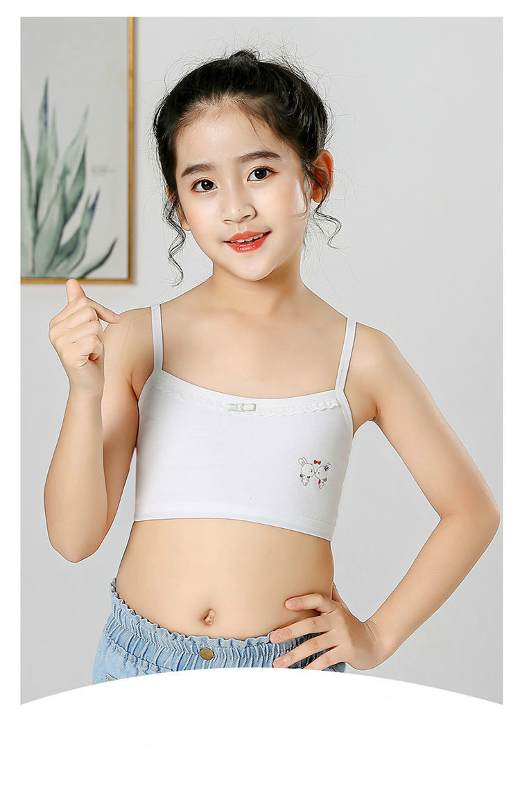 儿童内衣夏天3-12岁小女孩发育初期少女中小学生女童儿童吊带抹胸内衣