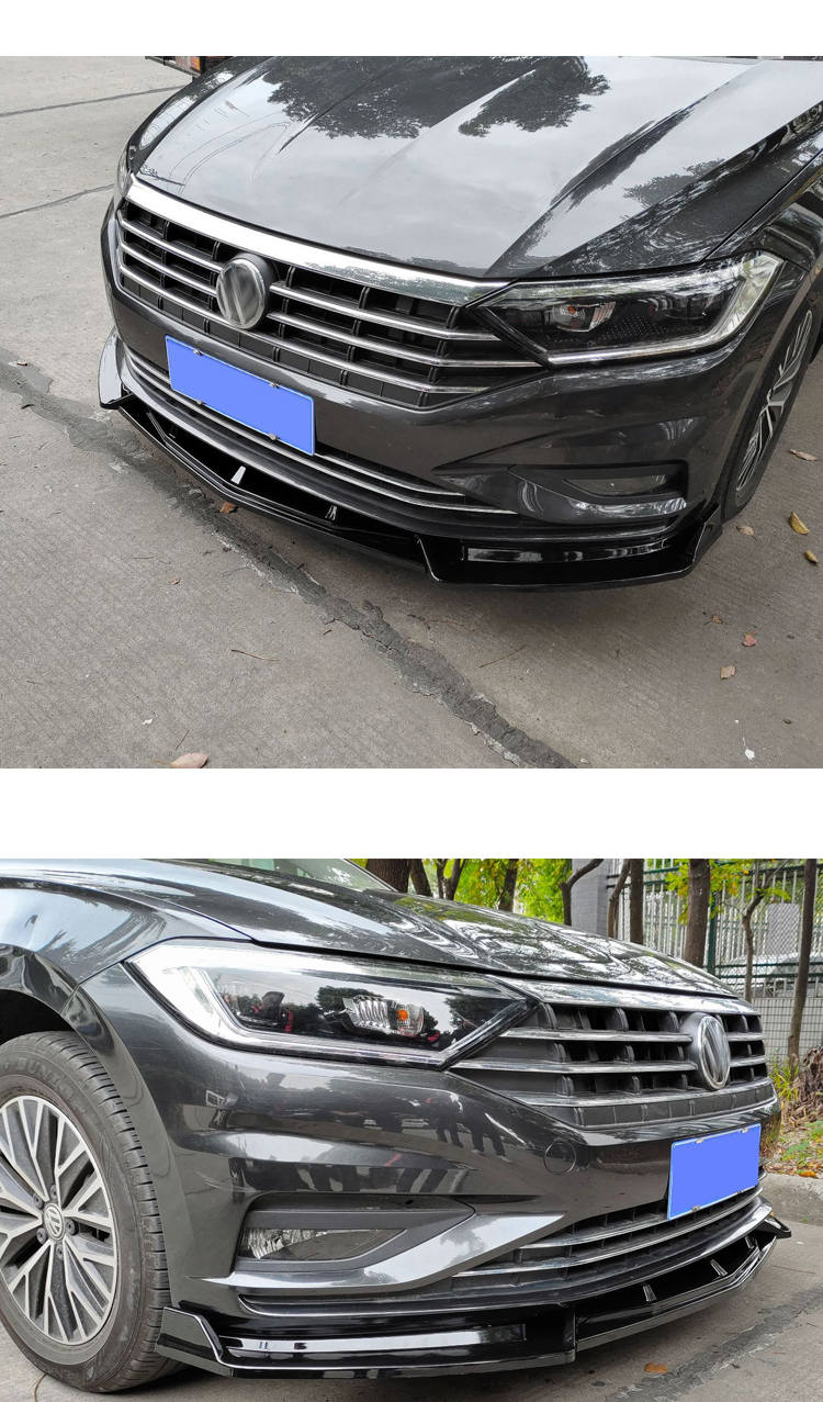 适用于21款大众速腾前铲19-21新款改装前唇大包围三段式专用前杠防刮