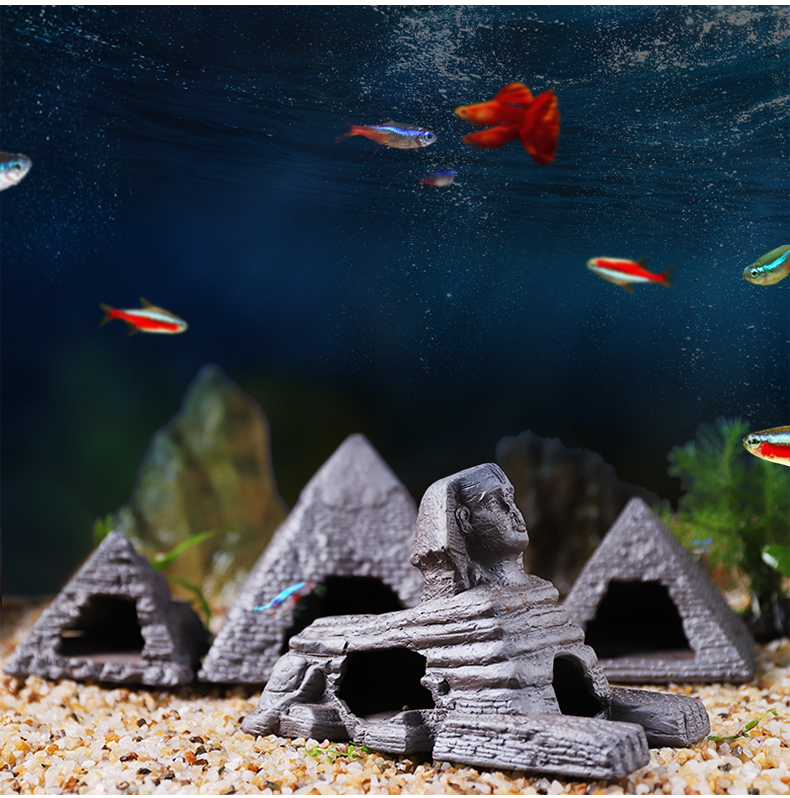 drontal鱼缸造景异型鱼躲避屋迷你鹦鹉陶罐鱼虾慈鲷躲避洞虾屋虾罐