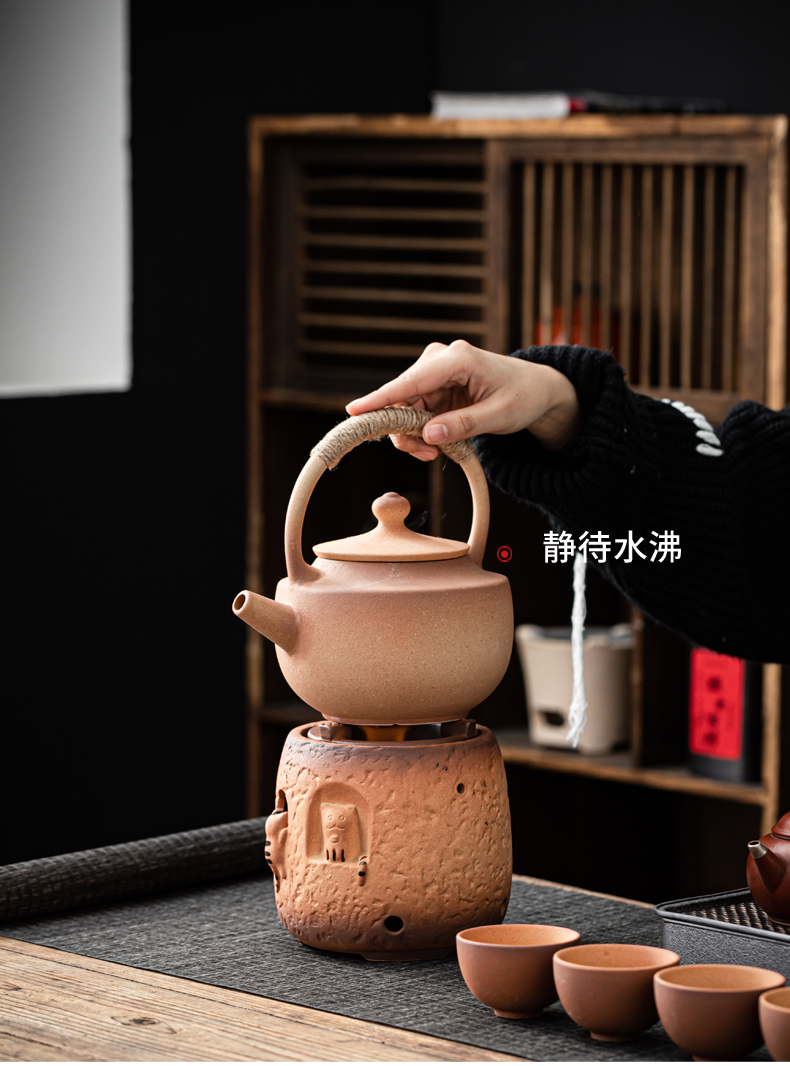 2022新款煮茶炉烧炭碳炉烧炭煮茶器干烧泥炉风炉小火炉木炭烧水煮茶壶