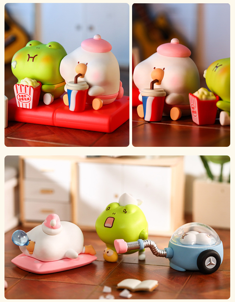 toby两小无猜系列盲盒可爱秃比青瓜萌娃手办公仔潮玩摆件大隐藏拆盒