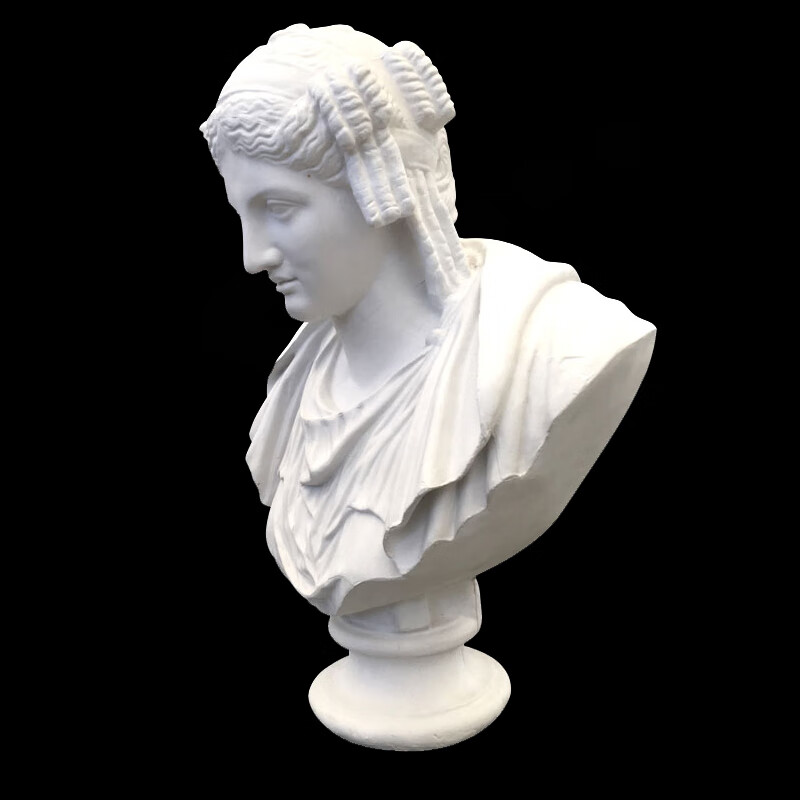 卷发妇石膏像阿里阿斯人物头像美术教具石膏头像素描静物模型摆件唐帆