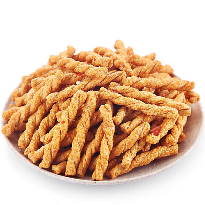 小麻花2803袋休闲网红零食小麻花襄阳特产香酥小辫 香辣味*2 红糖味