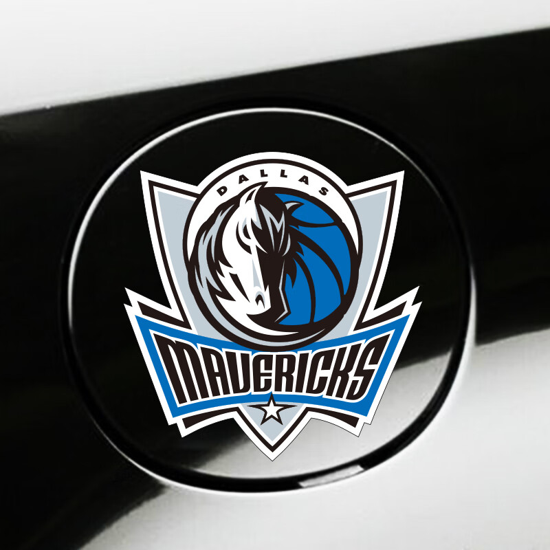 队徽湖人篮网汽车改装油箱盖车身后窗电动摩托车防水 76人队13cm