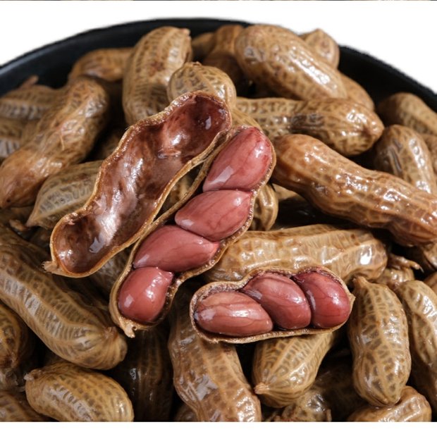 水煮湿花生卤汁带壳五香盐水啤酒伴侣花生夜宵烧烤餐饮冷盘下酒菜