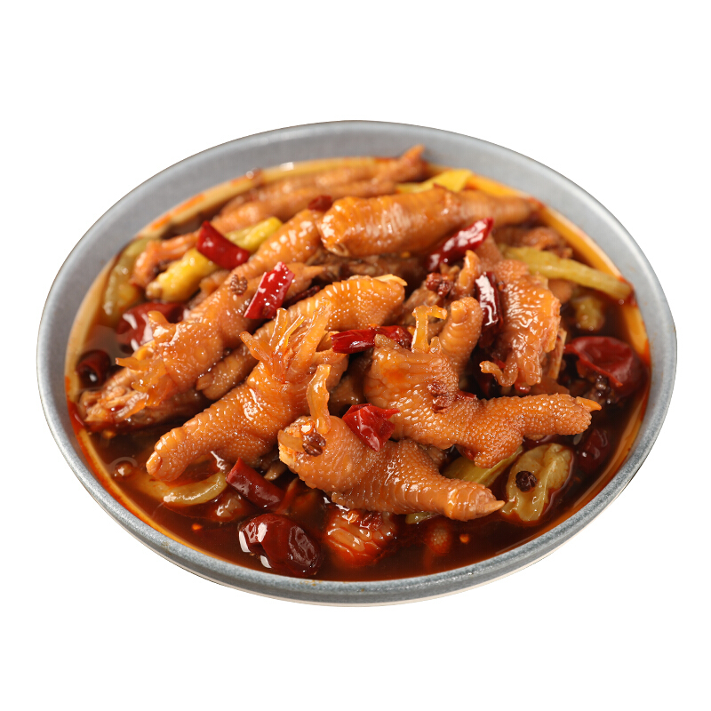 麻辣鸡爪香辣味泡椒铜梁凤爪100g2重庆铜梁鸡爪特产零食年货麻辣味