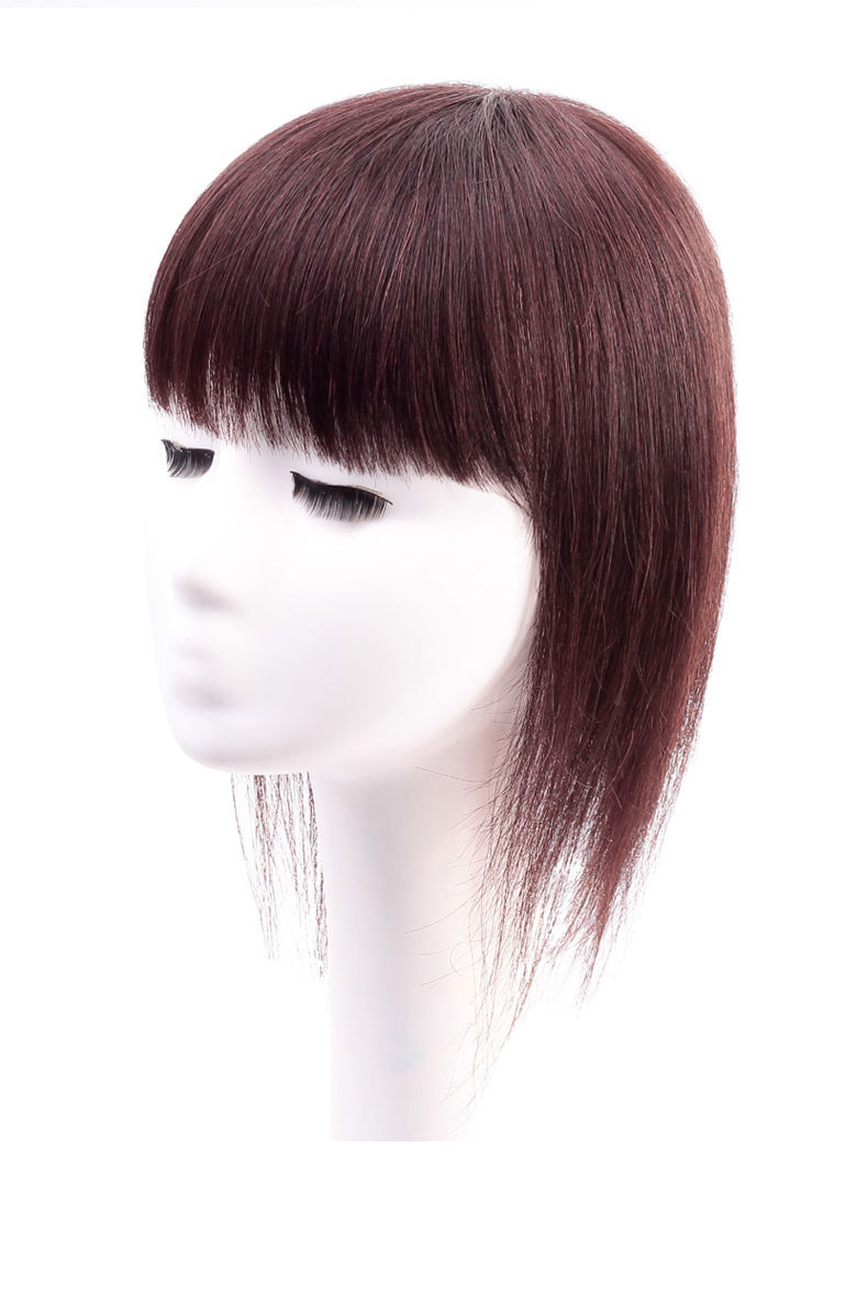 头顶补发片遮白发假发片真发刘海女轻薄一片式逼真增发自然补发块自然