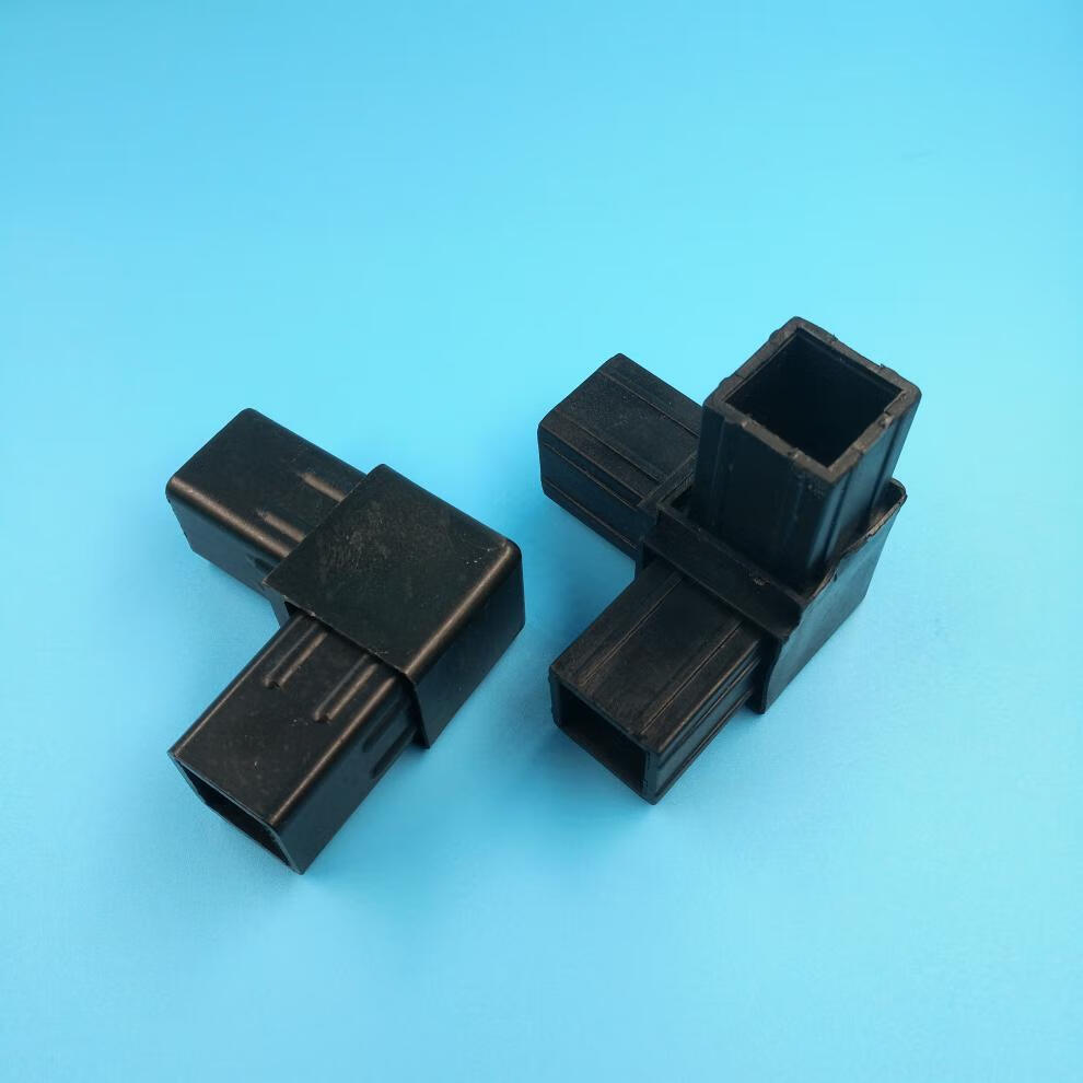 2525方管三通连接件钢管三通连接件护栏配件塑料三通转角连接件