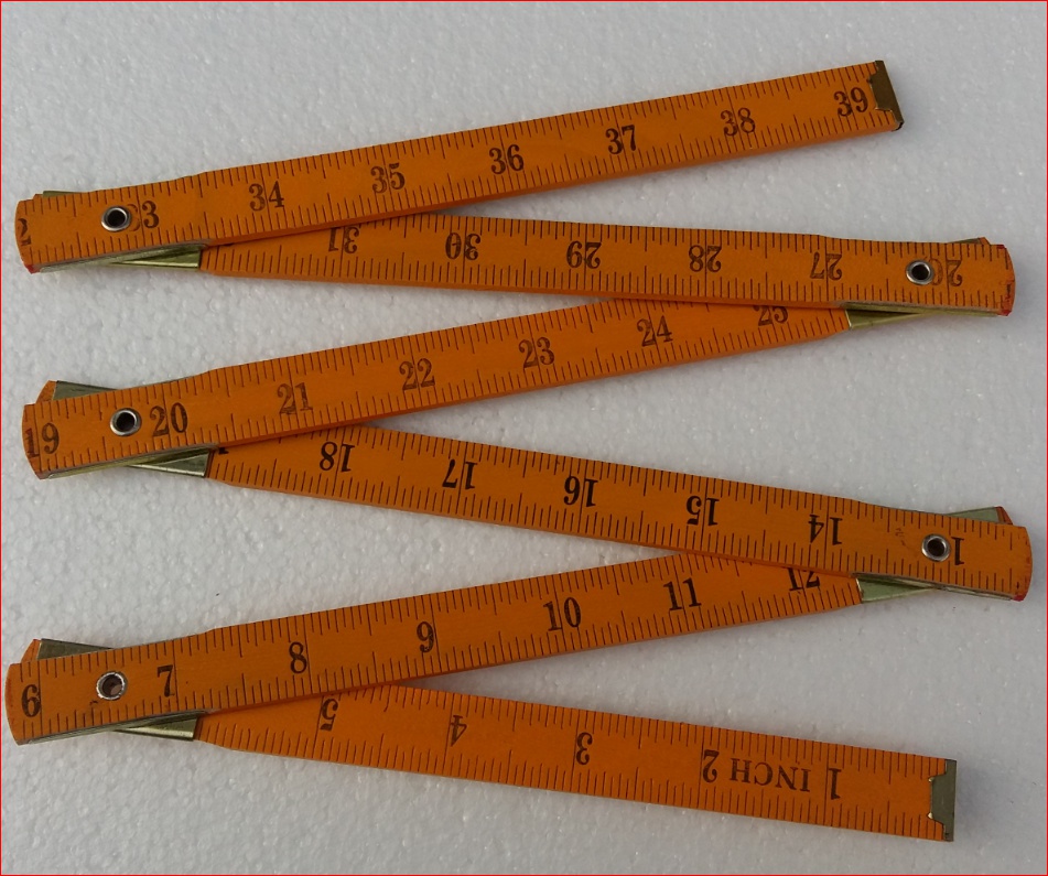 儿童木工工具1米2米木折尺5折十折木尺折叠尺测量尺木尺子木工尺2米十