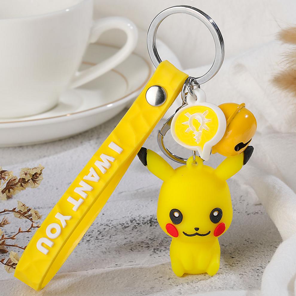 书包挂链可爱皮卡丘钥匙挂件卡通可爱公仔玩偶背包挂饰网红创意钥匙扣