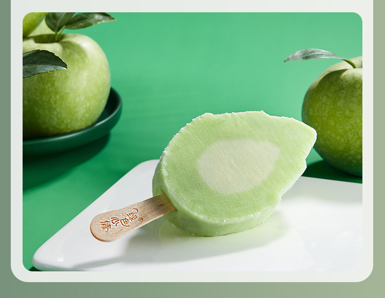 绿色心情冰淇淋2022年新品生打椰奶罗勒苹果组合雪糕14支生打椰奶10支