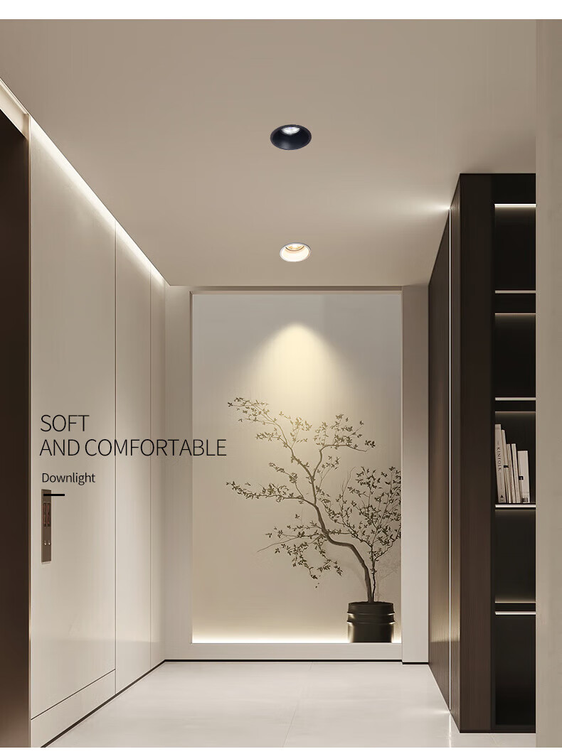 西门子(siemens) 西门子 led天花射灯嵌入式酒店家居客厅洗墙灯窄边框