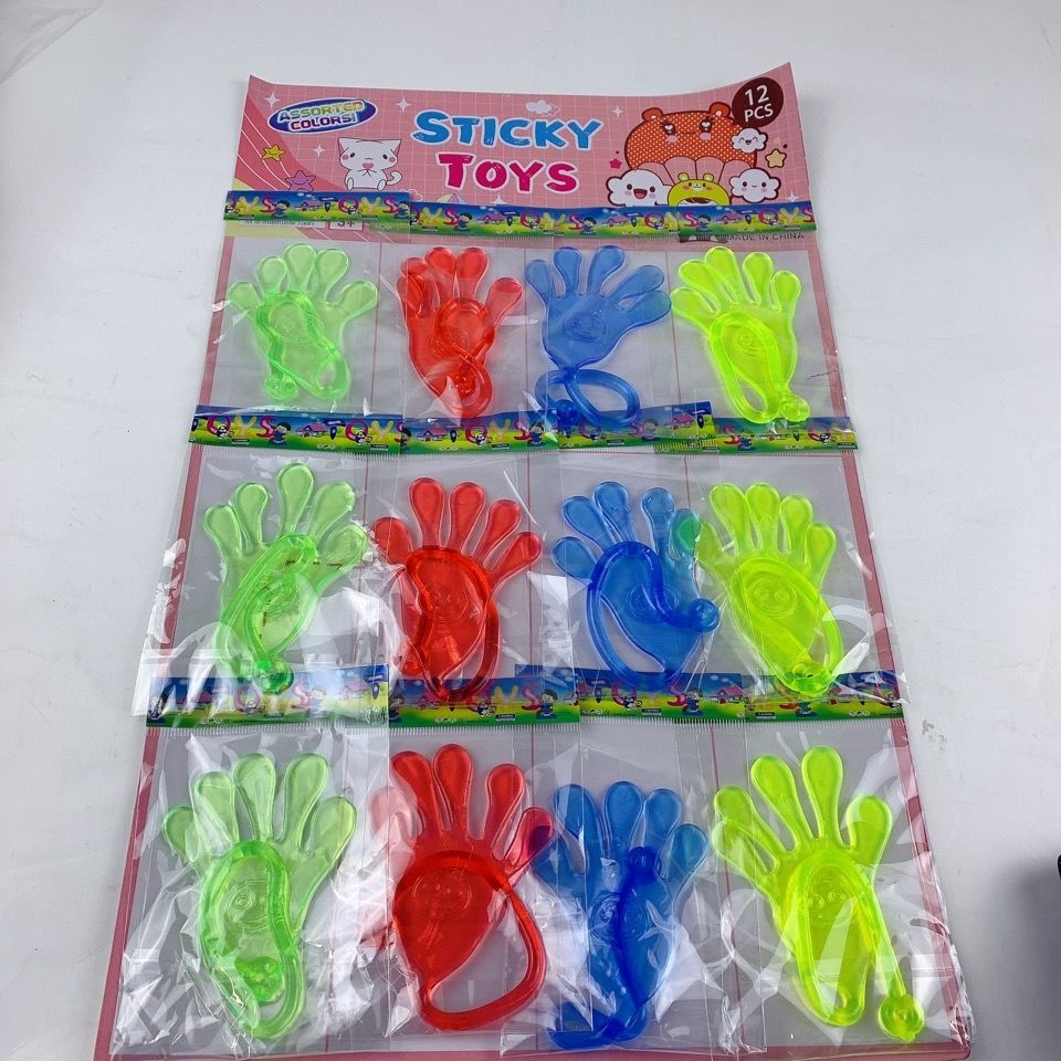 粘粘手超大号 粘手掌伸缩粘性粘墙玩具创意整蛊发泄弹性爬墙小玩具