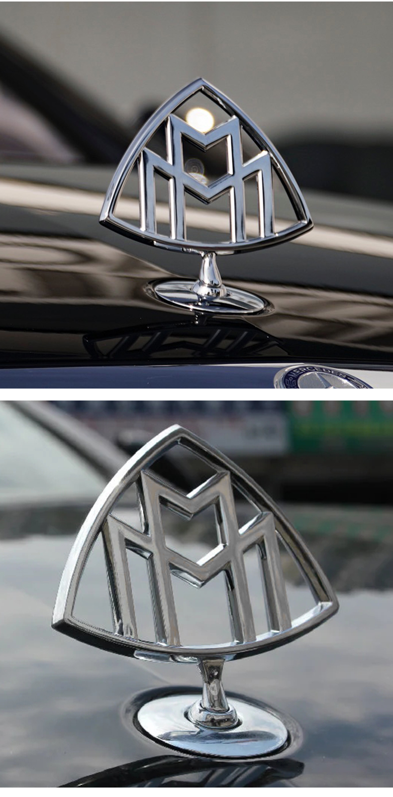 适用于奔驰迈巴赫车标s级s400s450s480gls奔驰e改装迈巴赫立标迈巴赫