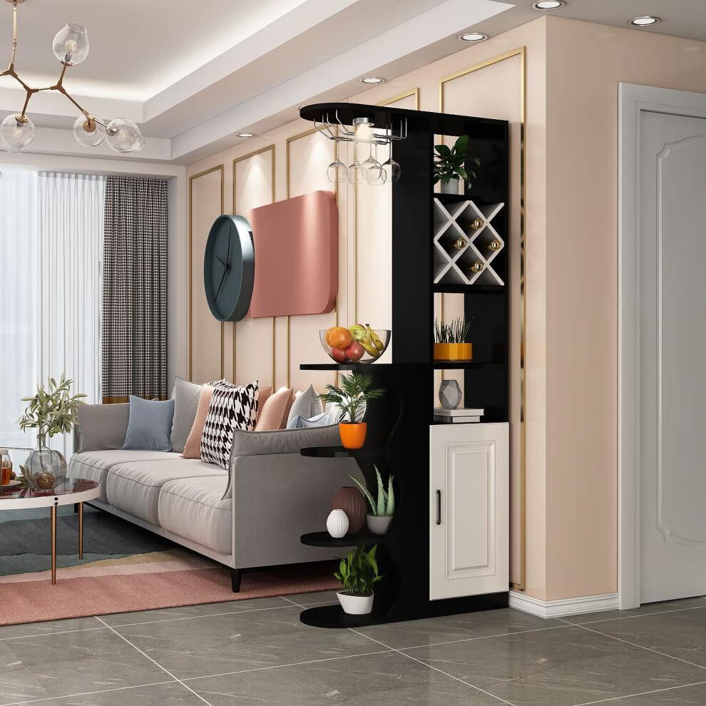 小户型玄关隔断柜门厅酒柜餐厅厨房隔断现代迷你型隔断客厅隔断柜暖