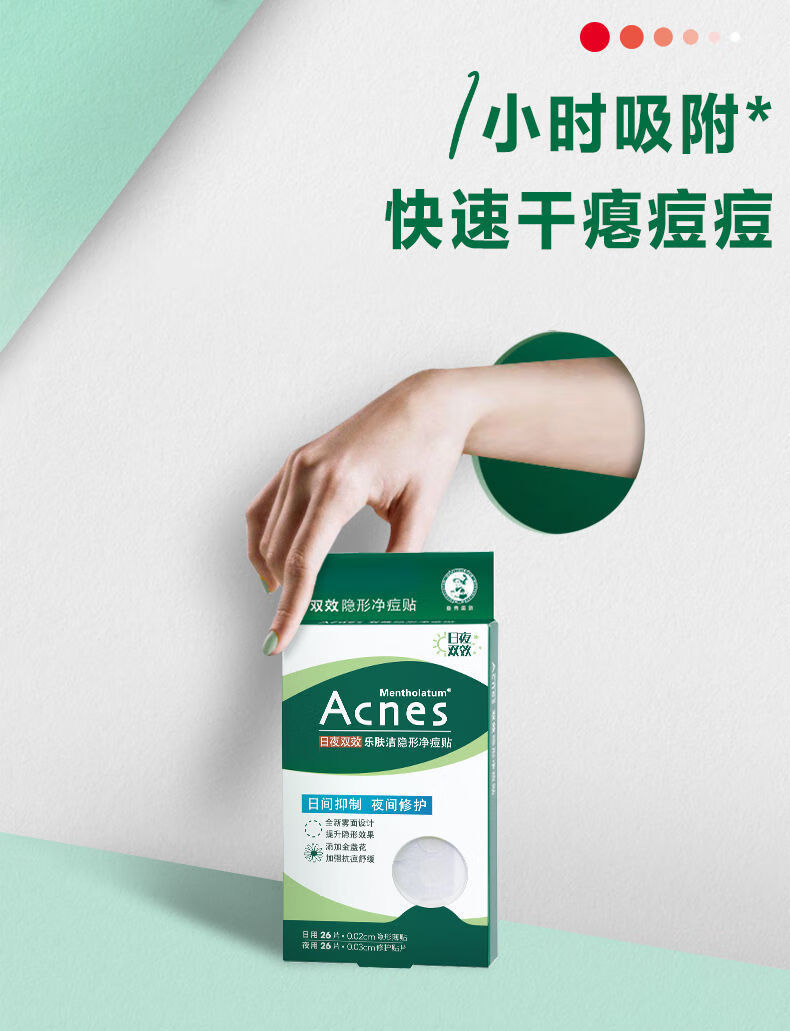 药房直售隐形痘痘贴日夜双效隐形净痘贴遮瑕青春痘防水防汗可上妆1