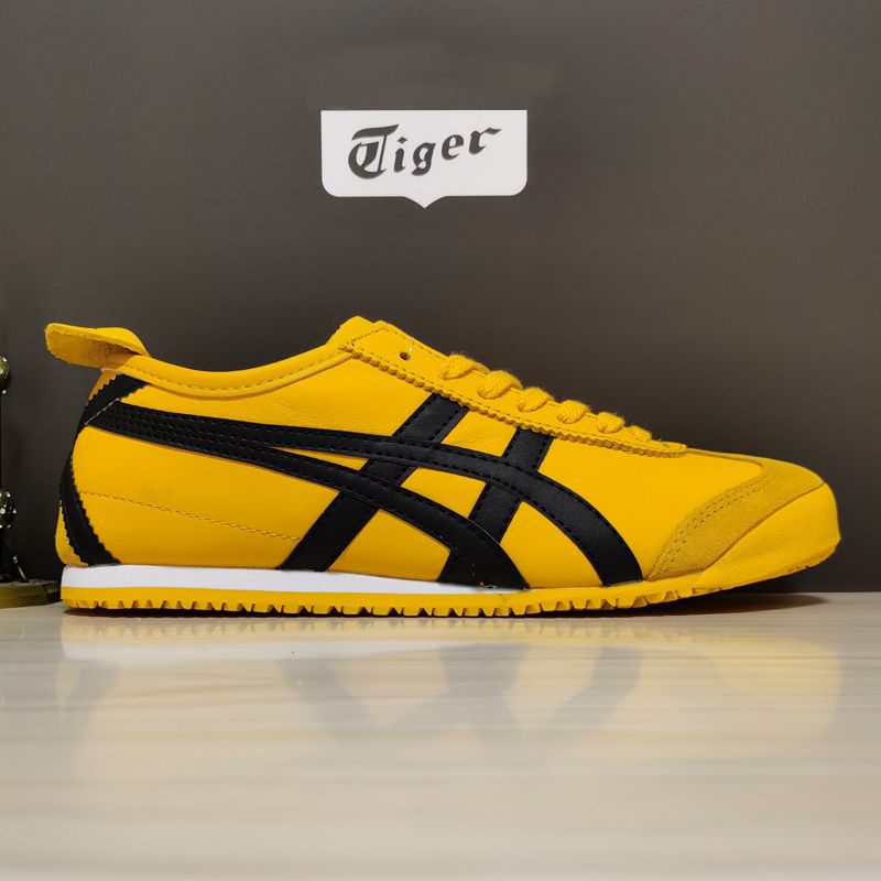 虎冢鞋tiger女鞋经典白蓝金mexico66皮面老虎鞋阿甘鞋时尚板鞋男 白酒